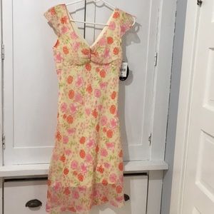 NWT My Michelle Spring Summer Flower Print Dress
